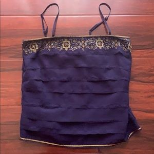 Kimchi blue dark navy tank top